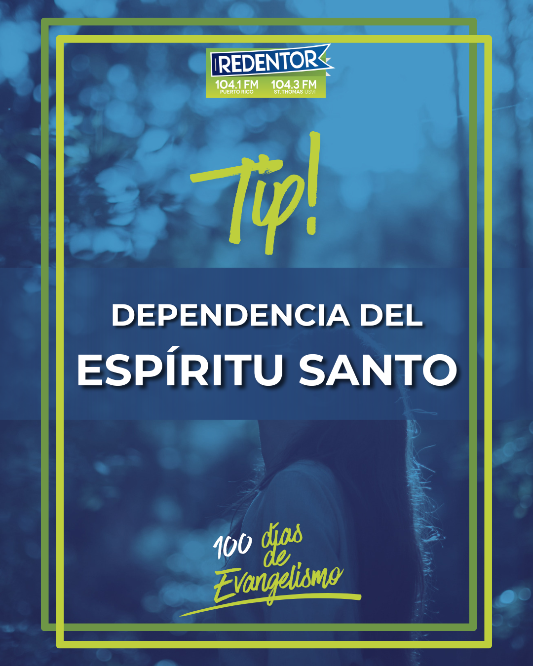 T&uacute; pones las palabras, el Esp&iacute;ritu toca el coraz&oacute;n❤  Qu&iacute;tate la presi&oacute;n de encima: no es por tu elocuencia ni por tu fuerza. Tu trabajo es ser obediente y dar el paso; el resto le pertenece a Dios. #Esp&iacute;rituSanto #100DiasDeEvangelismo #Redentor
