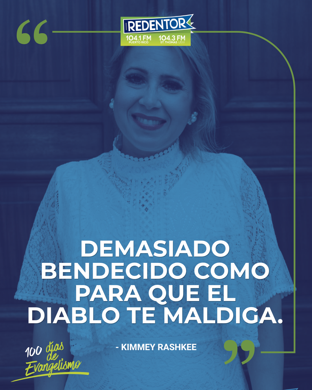 Una frase de la Evangelista ❤ &ldquo;Demasiado bendecido como para que el diablo te maldiga.&rdquo; &mdash; Kimmey Raschke